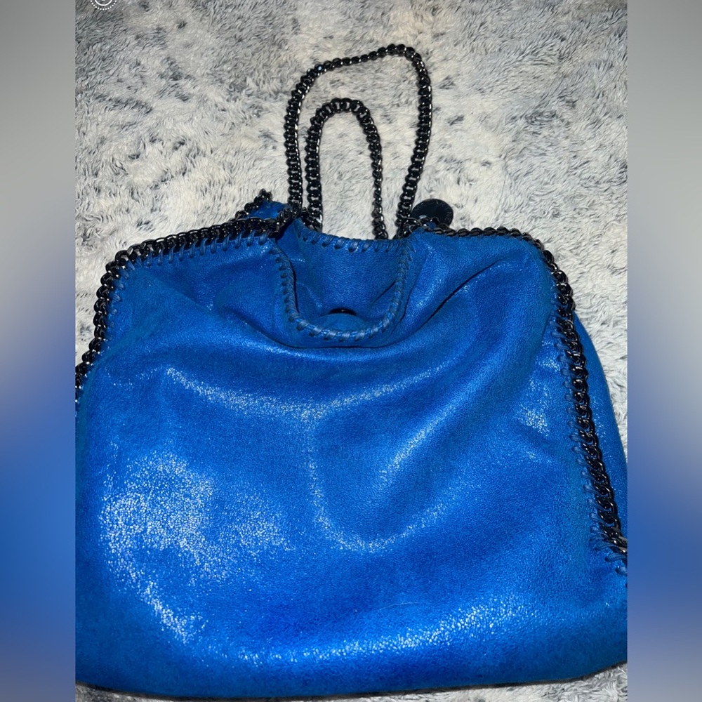 STELLA MCCARTNEY BLUE TOTE. GORGEOUS! NEVER USED!